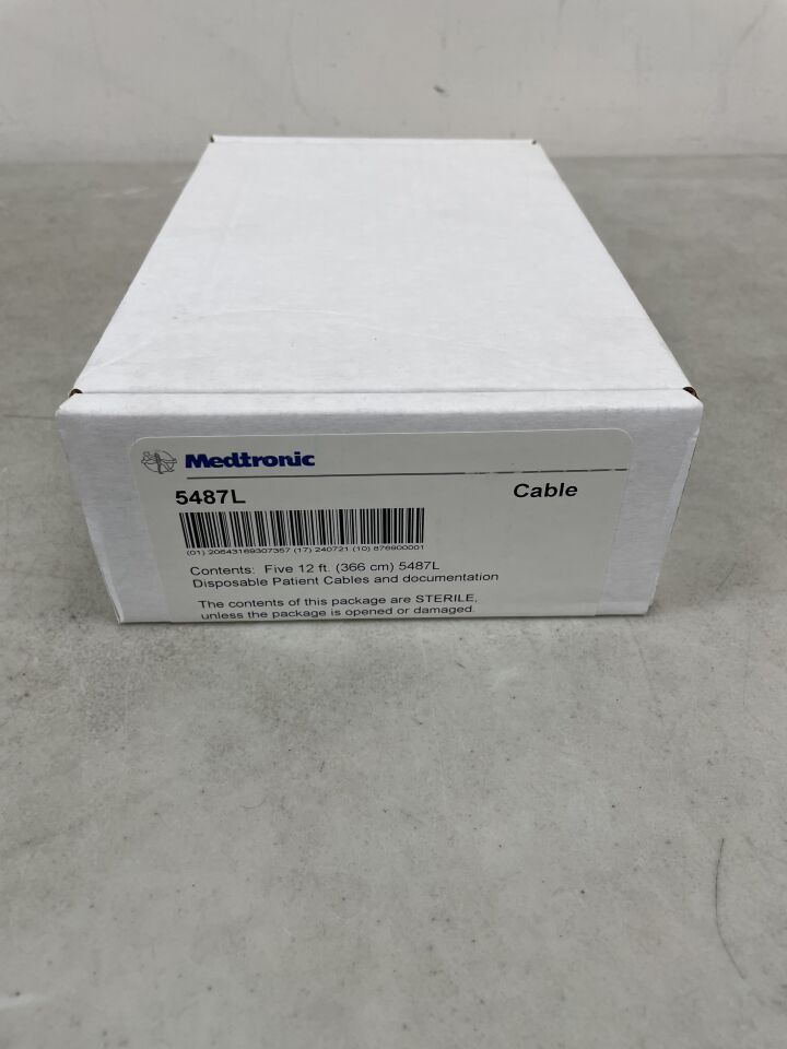 5487L - MEDTRONIC - surgical cable, long, 12 ft. length, a or v channel, disposable, (BX/5) - ( Expiry Date: 2024-07-21 )