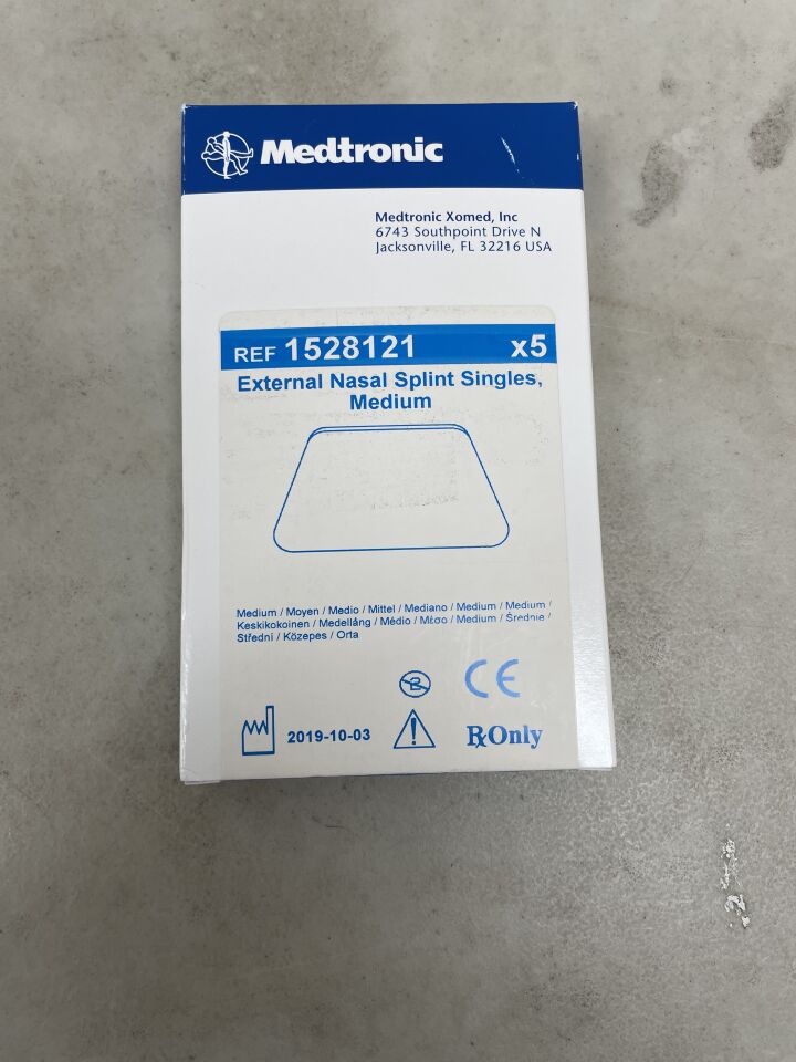 1528121 - MEDTRONIC - External Nasal Splint, Medium, (BX/5) - ( Expiry Date: 2099-12-31 )