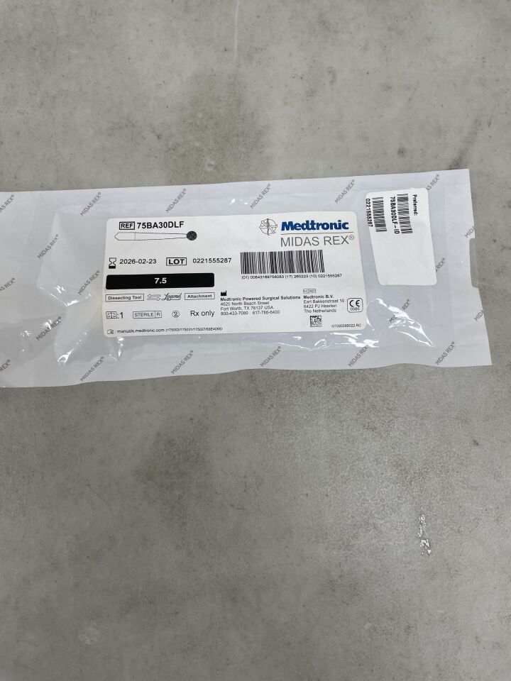 75BA30DLF - MEDTRONIC - Midas Rex Legend, Ball Diamond Fine Long 7.5cm, 3mm, (EA) - ( Expiry Date: 2026-02-23 )