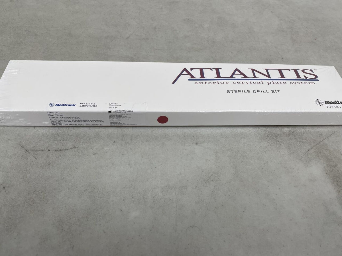 876-443 - MEDTRONIC - Atlantis Drill Bit 13mm Tri-Flat, (BX/1)
