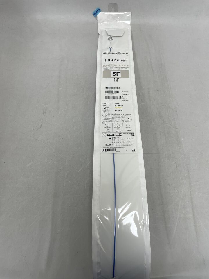 LA5LCB - MEDTRONIC - Launcher Guiding Catheter - LCB - 5Fr x .058"-.0695" x 100cm, (EA) - ( Expiry Date: 2025-09-24 )