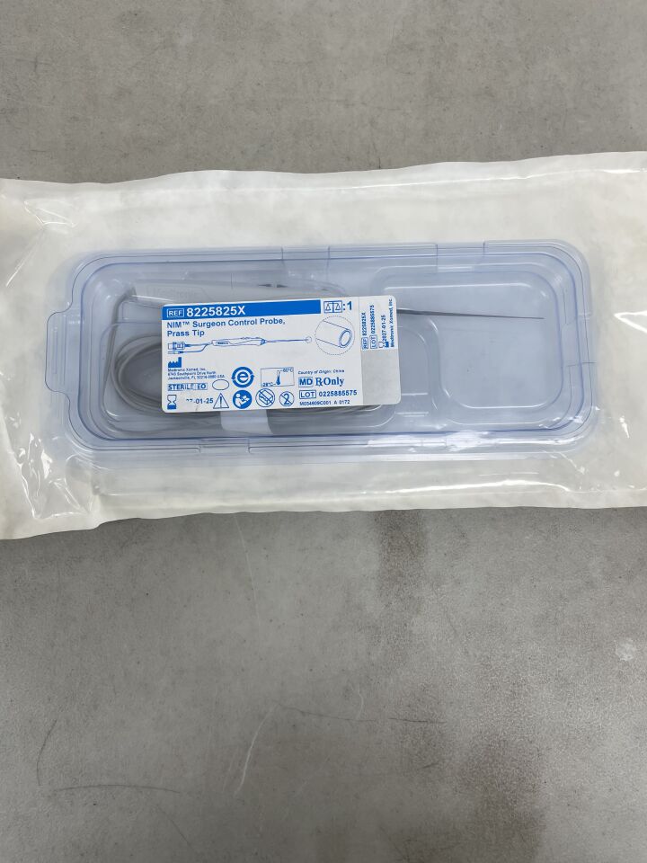 8225825X - MEDTRONIC - NIM Surgeon Control Probe, Prass Tip, (EA) - ( Expiry Date: 2027-01-01 )