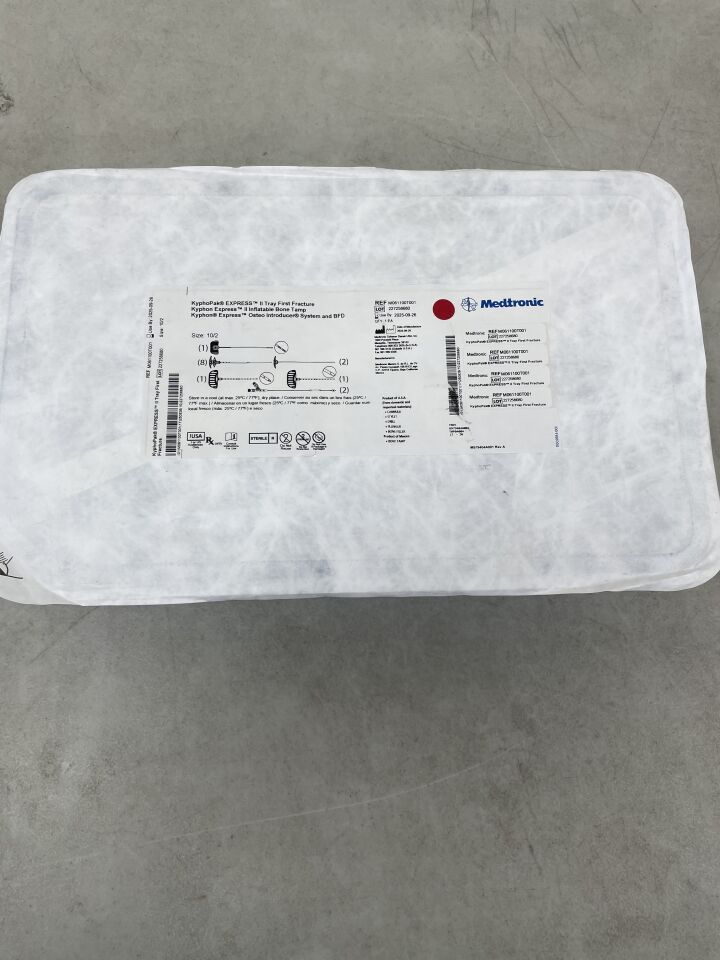 M061100T001 - MEDTRONIC - KyphoPak Express II Tray First Fracture Size 10/2, (EA) - ( Expiry Date: 2025-09-26 )