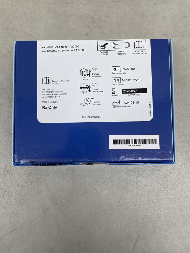 PA97000 - MEDTRONIC - Patient Assistant Device for Cardiac Event Data, (BX/1) - ( Expiry Date: 2026-03-15 )