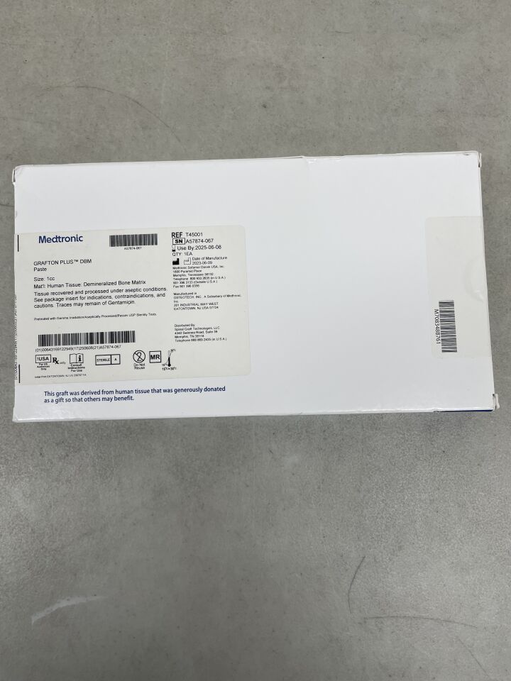 T45001 - MEDTRONIC - Grafton DBM Paste 1cc, (BX/1) - ( Expiry Date: 2025-06-08 )
