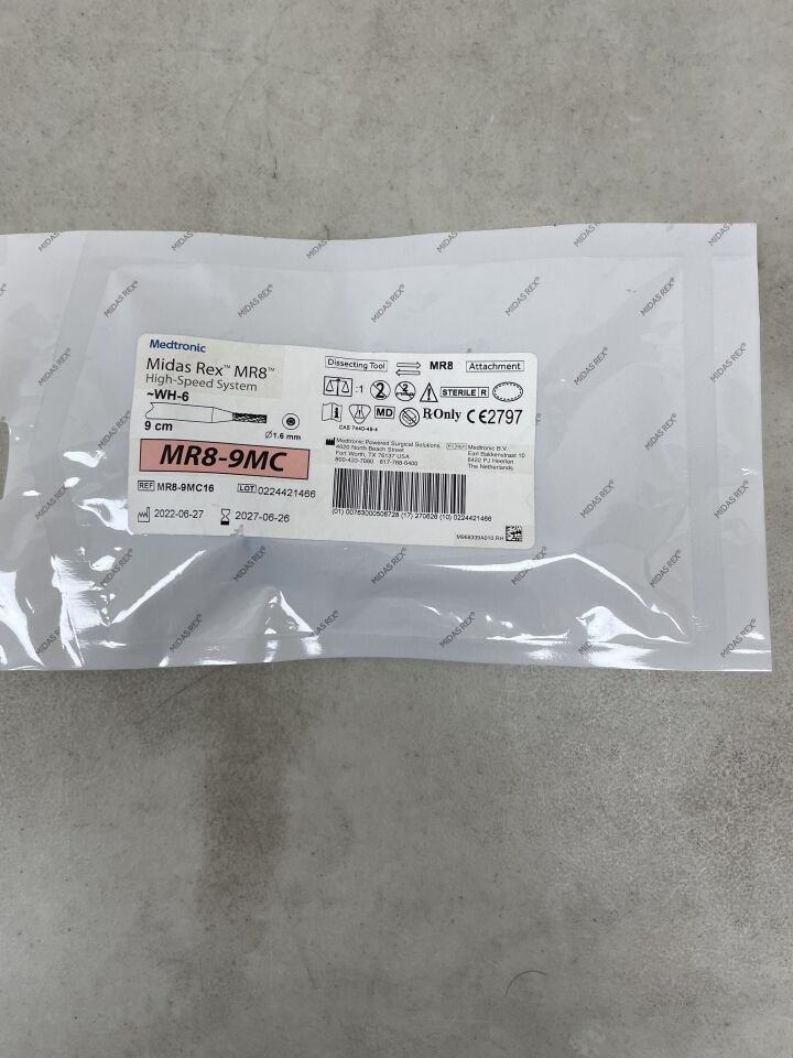 MR8-9MC16 - MEDTRONIC - Midas Rex MR8 Metal Cutter Carbide 9cm, 1.6mm, (EA) - ( Expiry Date: 2027-06-26 )
