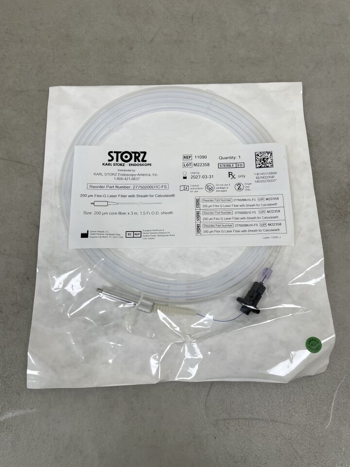 11090 - STORZ - 200µm Flex G Laser Fiber with Sheath for Calculase, (EA) - ( Expiry Date: 2027-03-31 )