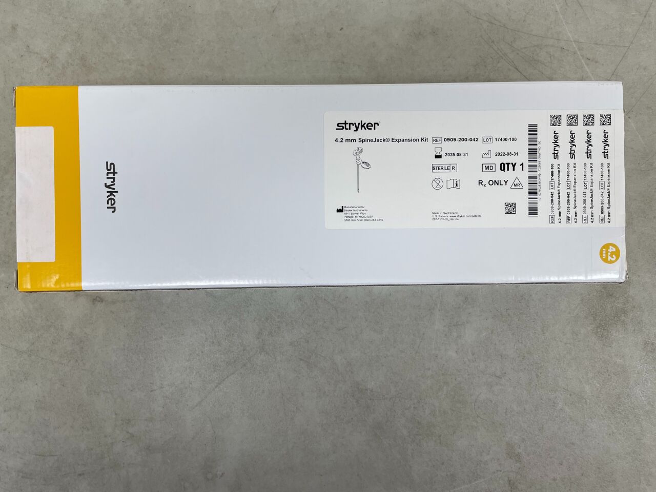 0909-200-042 - STRYKER - Vexim SpineJack Expansion Kit, 4.2mm, (BX/1) - ( Expiry Date: 2025-08-31 )