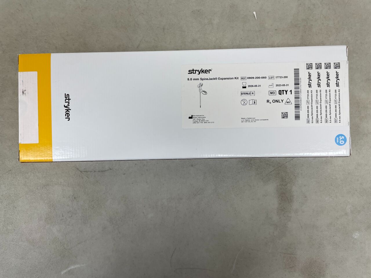 0909-200-050 - STRYKER - Vexim SpineJack Expansion Kit, 5.0mm, (BX/1) - ( Expiry Date: 2026-05-31 )