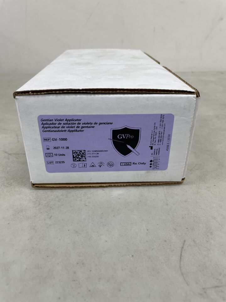 GV-1000 - SUMMIT MEDICAL - GV Pro, Gentain Violet Applicator, (BX/10) - ( Expiry Date: 2027-11-28 )