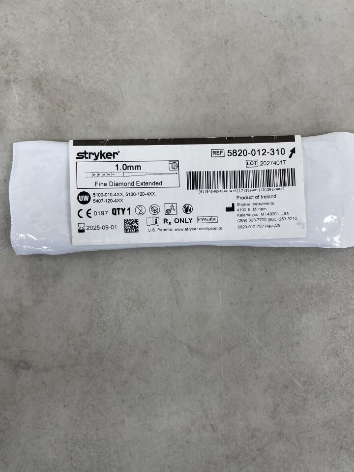 5820-012-310 - STRYKER - Elite Tapered Diamond Bur, Extended 1.0mm, (EA) - ( Expiry Date: 2025-09-01 )