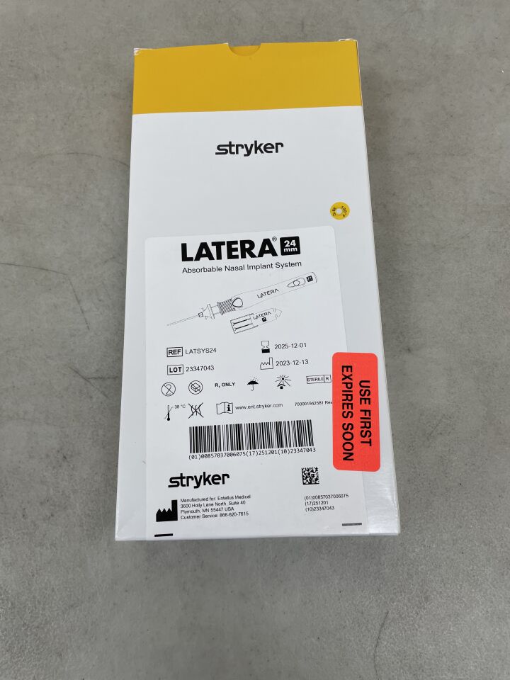 LATSYS24 - STRYKER - Latera Absorbable Nasal Implant System, 24mm, (BX/1) - ( Expiry Date: 2025-12-01 )