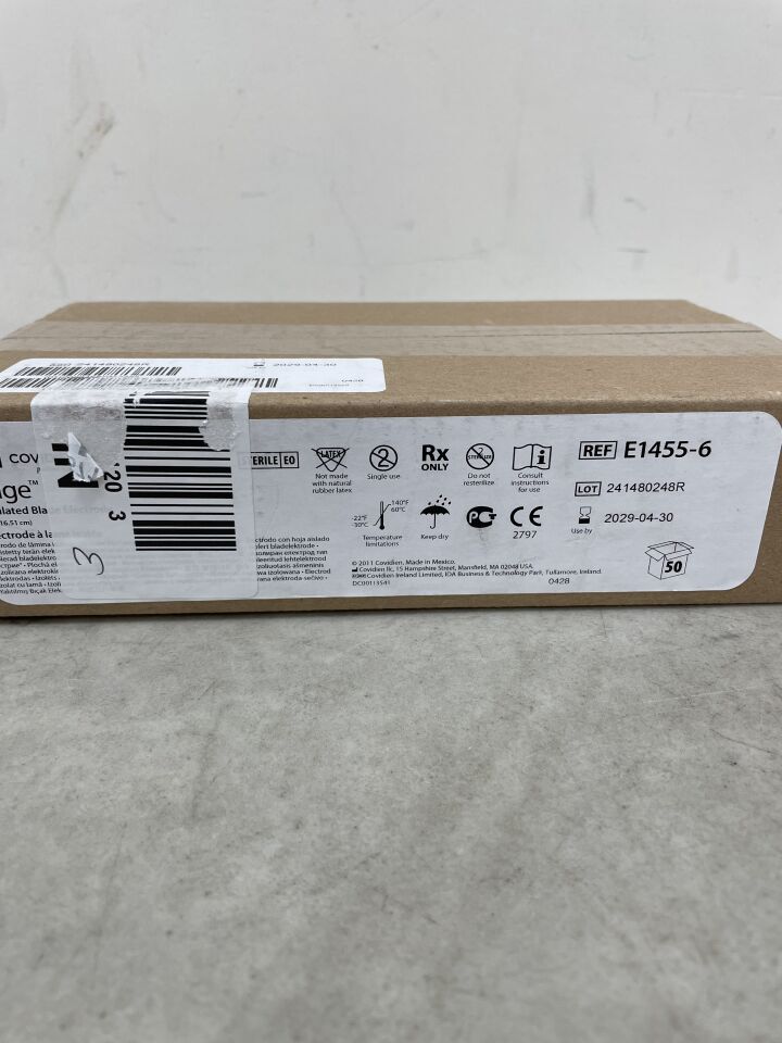 E1455-6 - COVIDIEN - Edge Insulated Blade Electrode 6.5", (BX/50) - ( Expiry Date: 2029-04-30 )