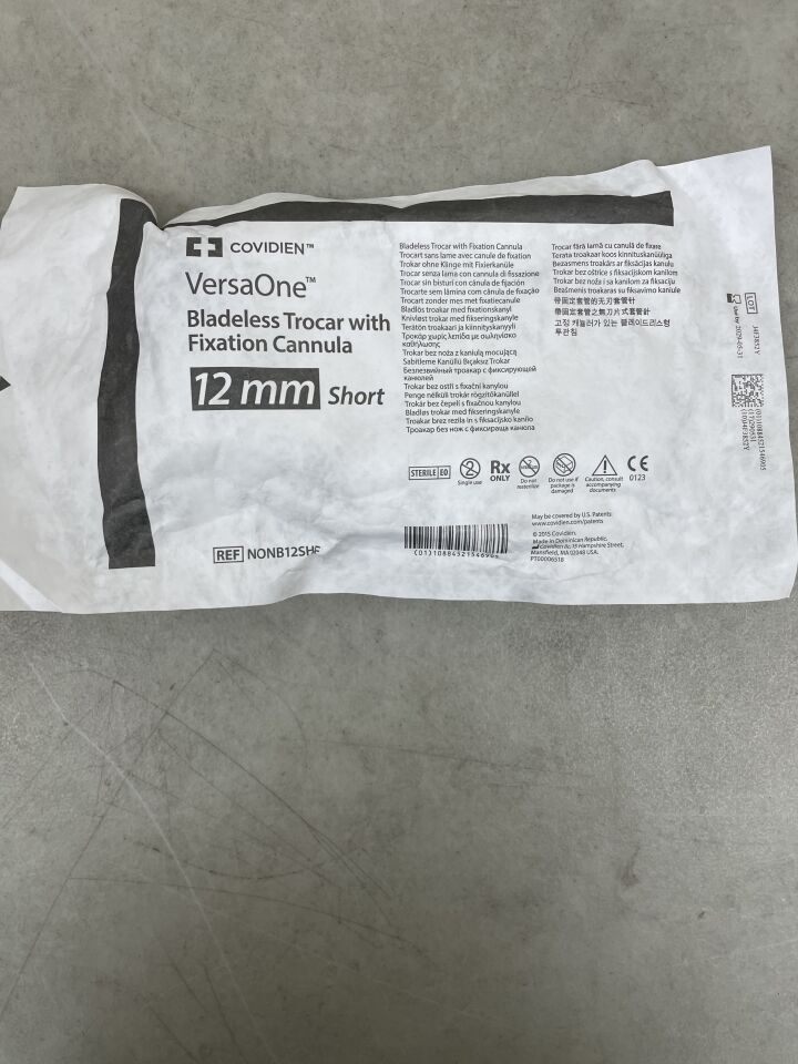 NONB12SHF - COVIDIEN - VersaOne Bladeless Trocar w/Fixation Cannula 12mm x 70mm, (EA) - ( Expiry Date: 2029-05-31 )