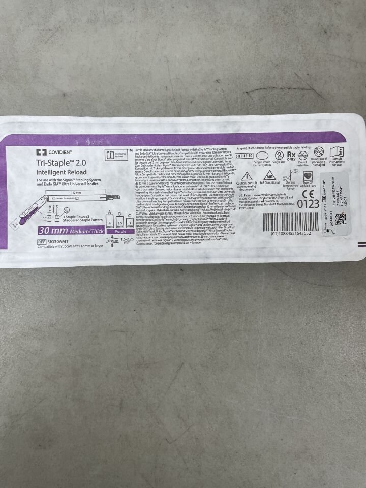 SIG30AMT - COVIDIEN - Signia Tri-Staple 2.0 Reload, 30mm Medium/Thick, Purple, (EA) - ( Expiry Date: 2028-12-31 )