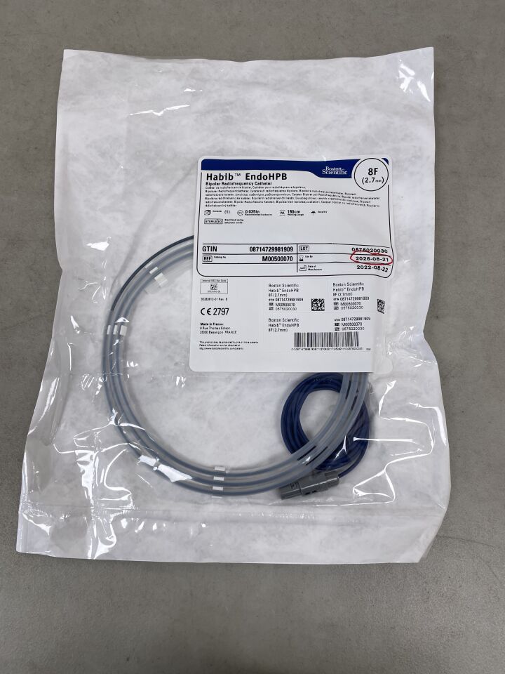7 - BOSTON SCIENTIFIC - Habib EndoHPB Bipolar Radiofrequency Catheter - 8Fr x 180cm, (EA) - ( Expiry Date: 2025-08-21 )