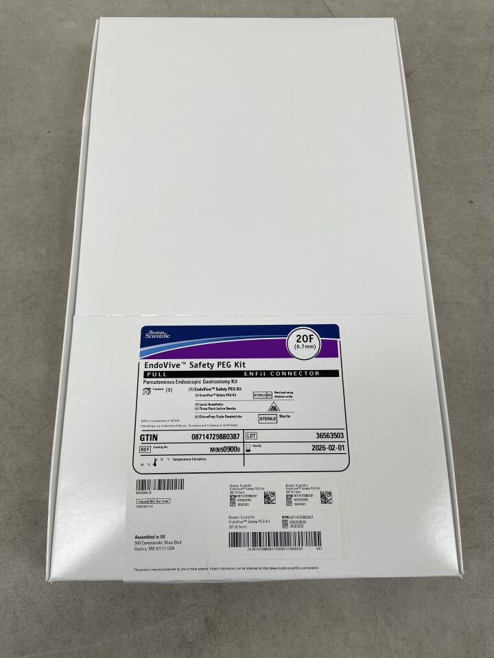 900 - BOSTON SCIENTIFIC - EndoVive Safety Percutaneous Endoscopic Gastrostomy Kit, 20F, Pull, ENFit Connector, (BX/1) - ( Expiry Date: 2026-02-01 )