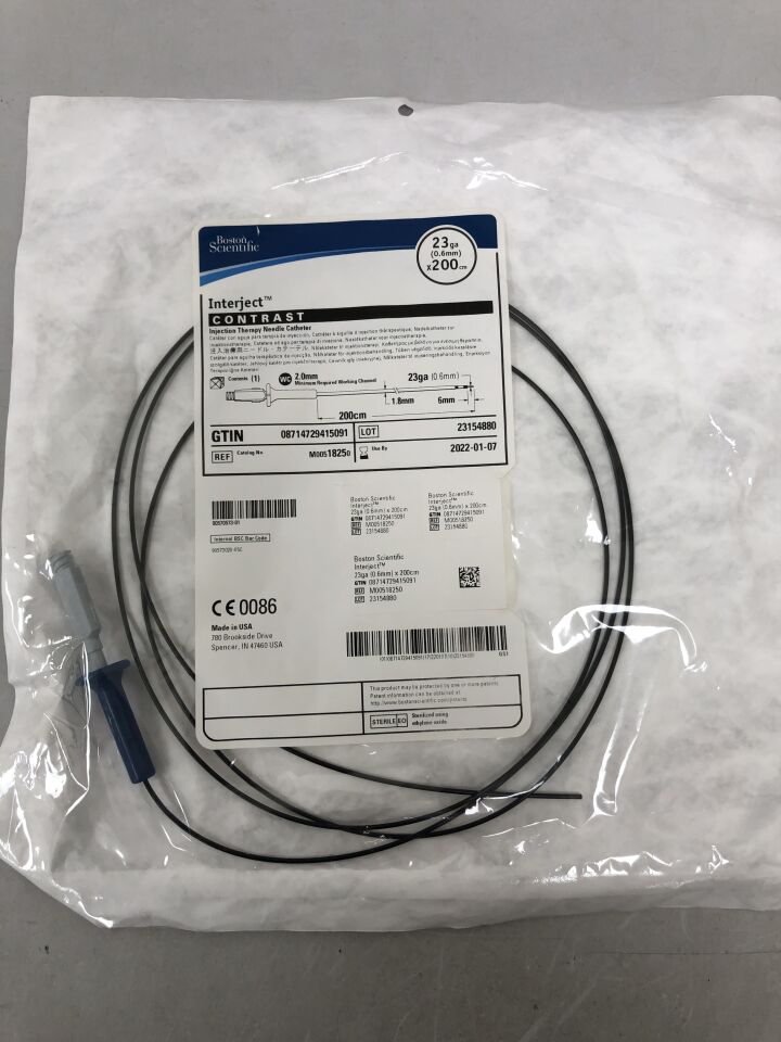 1825 - BOSTON SCIENTIFIC - Interject Injection Therapy Needle Catheter - CONTRAST - 23Ga x 200cm, (EA) - ( Expiry Date: 2025-10-31 )