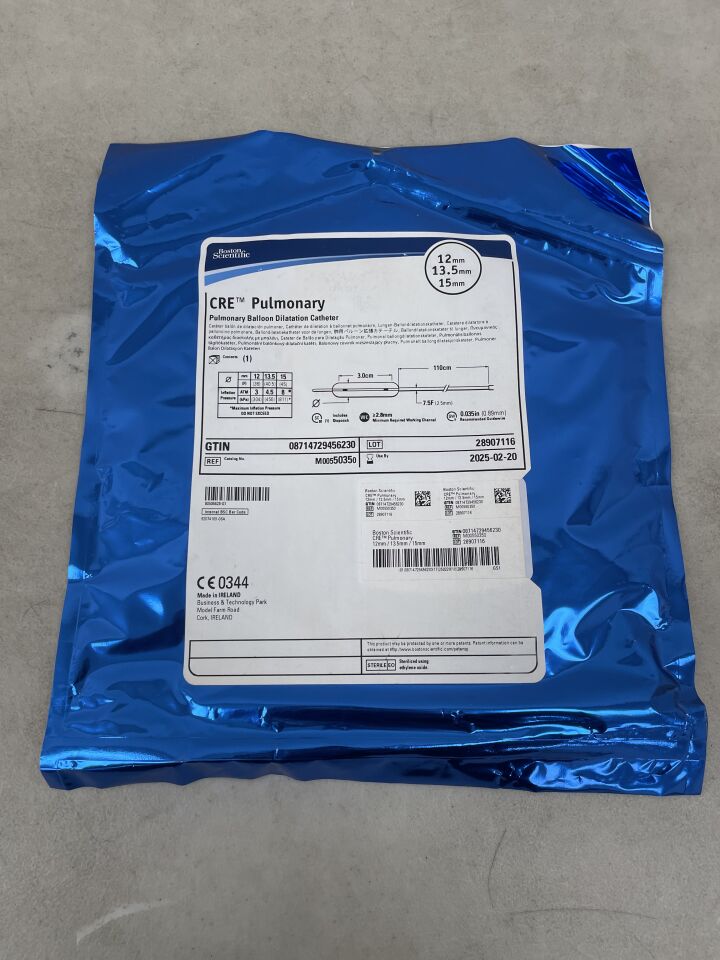 5035 - BOSTON SCIENTIFIC - CRE Pulmonary Balloon Dilation Catheter 12mm x 13.5mm 15mm , (EA) - ( Expiry Date: 2025-02-20 )