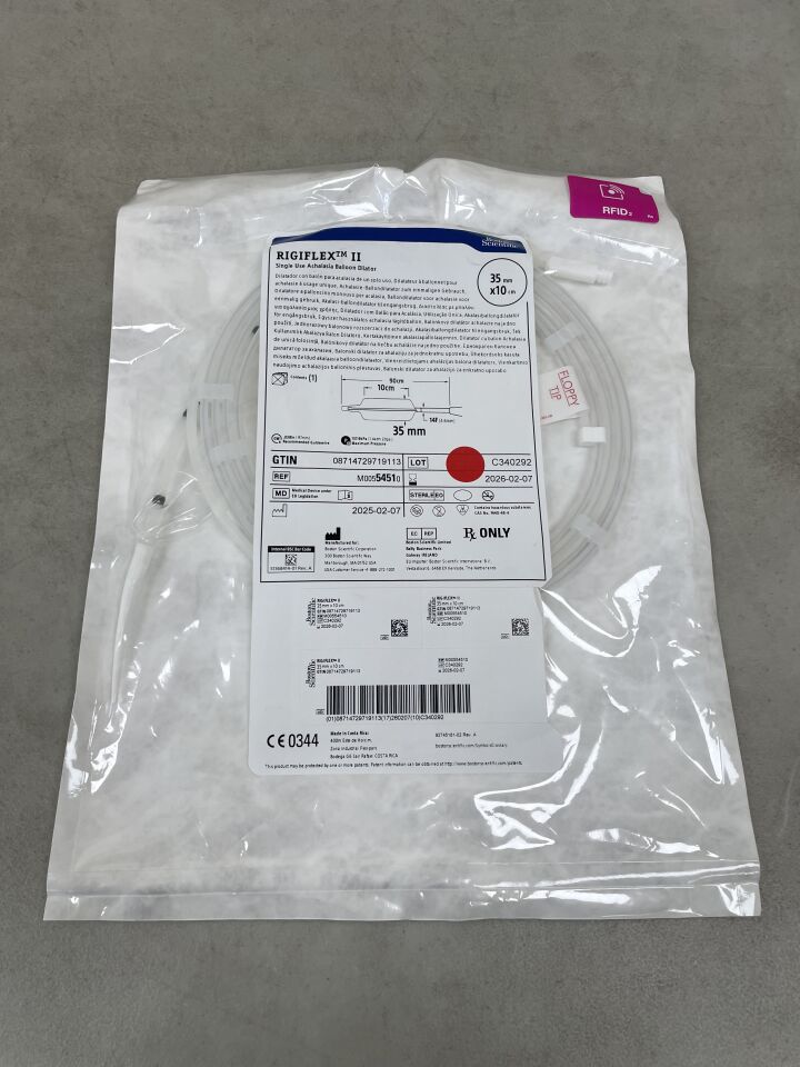 5451 - BOSTON SCIENTIFIC - RIGIFLEX II Single Use Achalasia Balloon Dilator - 35mm x 10cm x 90cm, (EA) - ( Expiry Date: 2026-02-07 )