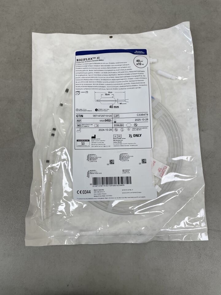 5452 - BOSTON SCIENTIFIC - rigiflex ii achalasia ballon dilator, 40mm x 10cm balloon size, 14fr x 90cm catheter, (EA) - ( Expiry Date: 2025-10-28 )