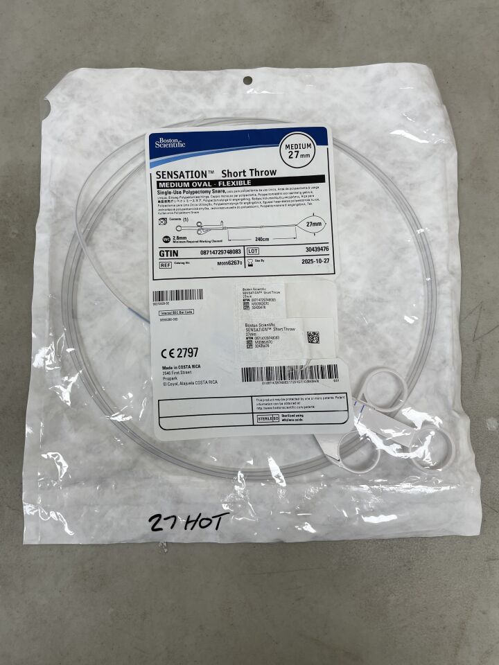6267 - BOSTON SCIENTIFIC - Sensation Short Throw Snare, Medium, 27mm Loop Width, 240 cm Length, (EA) - ( Expiry Date: 2025-10-27 )