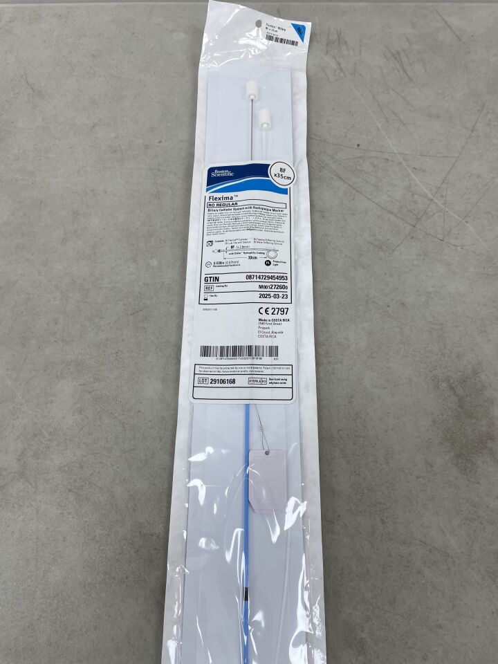 27260 - BOSTON SCIENTIFIC - Flexima Biliary Catheter System with Radiopaque Marker - RO Regular - 8Fr x 35cm, (EA) - ( Expiry Date: 2025-03-23 )
