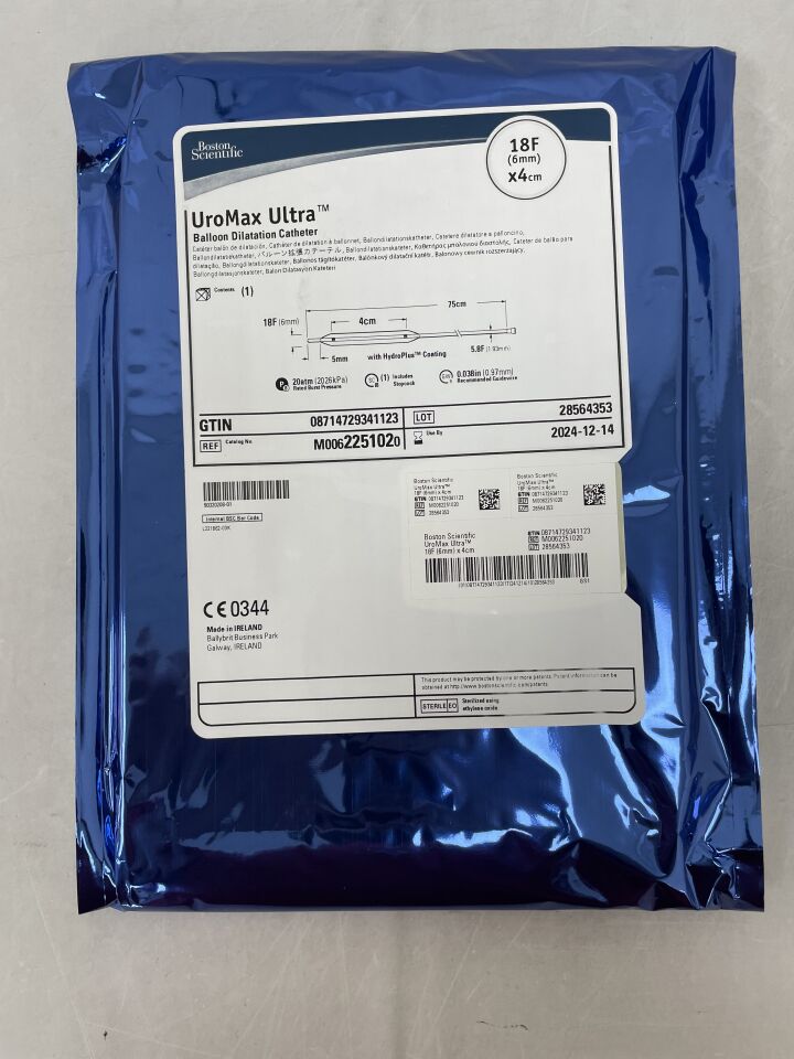 225102 - BOSTON SCIENTIFIC - UroMax Ultra Balloon Dilatation Catheter - 18Fr x 4cm, (EA) - ( Expiry Date: 2025-10-12 )