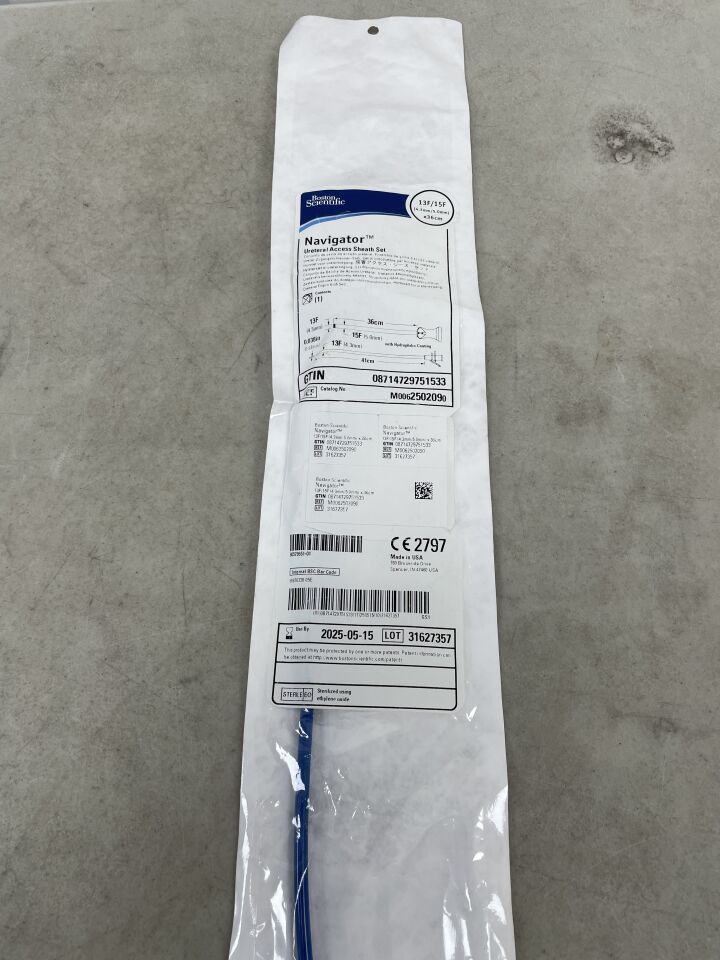 250209 - BOSTON SCIENTIFIC - Navigator Ureteral Access Sheath Set, 13F/15F x 36cm, (EA) - ( Expiry Date: 2025-05-15 )
