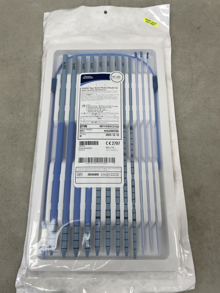 260250 - BOSTON SCIENTIFIC - Amplatz Type Renal Dilator/Sheath Set - 8Fr-30Fr, (EA) - ( Expiry Date: 2025-12-12 )