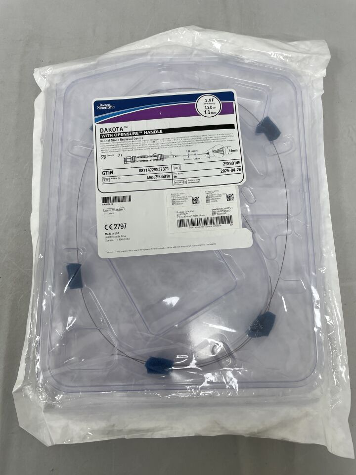 390501 - BOSTON SCIENTIFIC - Dakota Nitinol Stone Retrieval Device with Opensure Handle - 1.9Fr x 120cm x 11mm, (EA) - ( Expiry Date: 2025-10-31 )