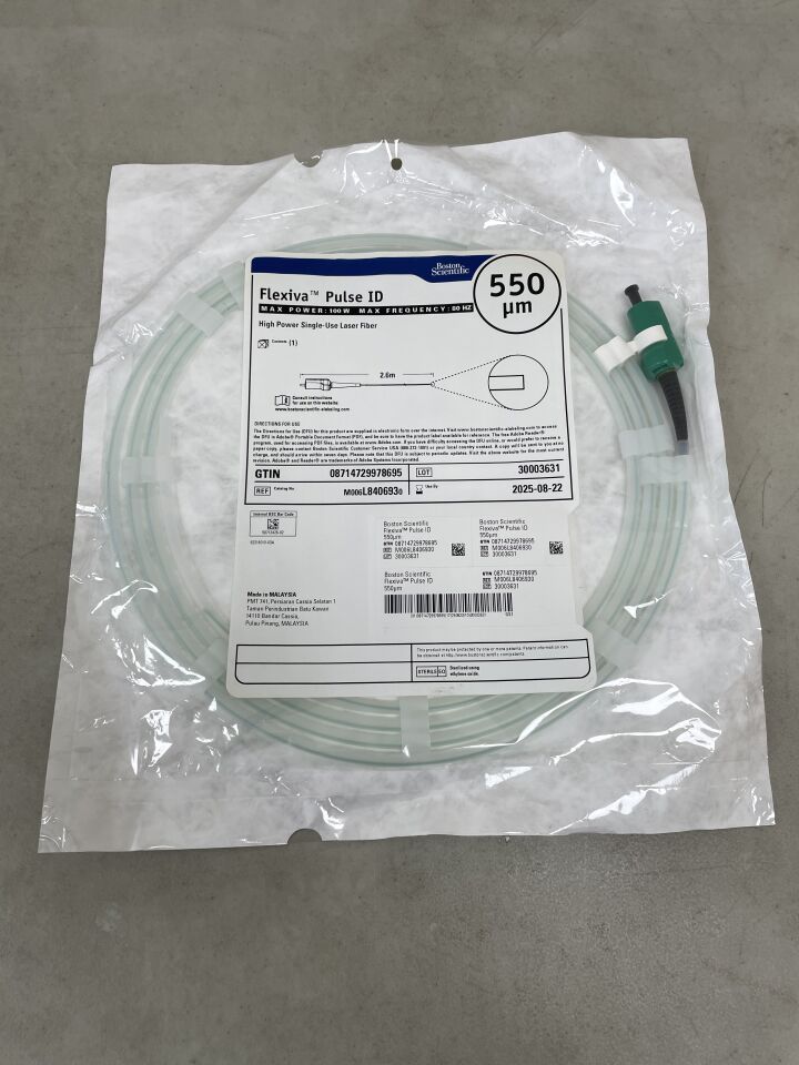 L840693 - BOSTON SCIENTIFIC - Flexiva Pulse ID High Power Single-Use Laser Fiber - 100W x 80HZ - 2.6m x 550µm, (EA) - ( Expiry Date: 2025-08-22 )