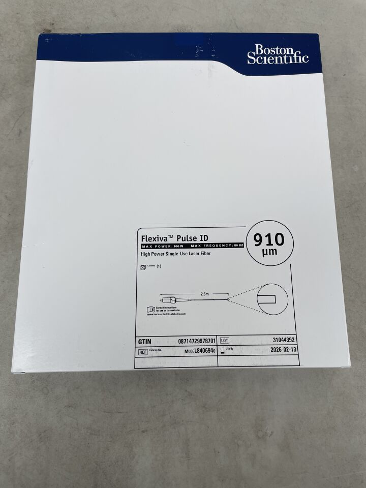 L840694 - BOSTON SCIENTIFIC - Flexiva Pulse ID High Power Single-Use Laser Fiber - 100W x 80HZ - 2.6m x 910µm, (BX/1) - ( Expiry Date: 2026-02-13 )