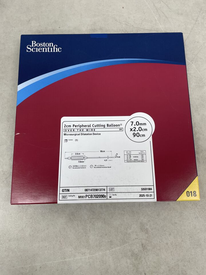 PCB702090 - BOSTON SCIENTIFIC - Peripheral Cutting Balloon Microsurgical Dilatation Device - OTW - 7.0mm x 2.0cm x 90cm, (BX/1) - ( Expiry Date: 2025-10-21 )
