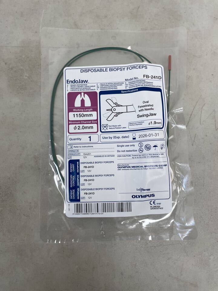 FB-241D - OLYMPUS - EndoJaw Biopsy Forceps, 2.0mm x 115cm, (EA) - ( Expiry Date: 2026-01-31 )