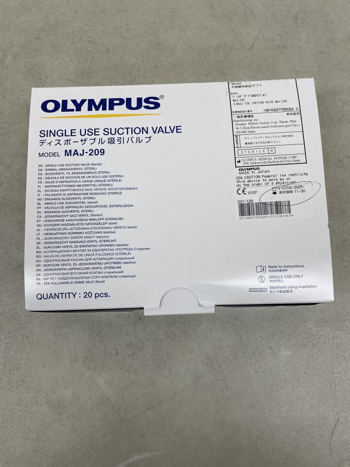 MAJ-209 - OLYMPUS - Single Use Suction Valve, (BX/20) - ( Expiry Date: 2025-11-30 )