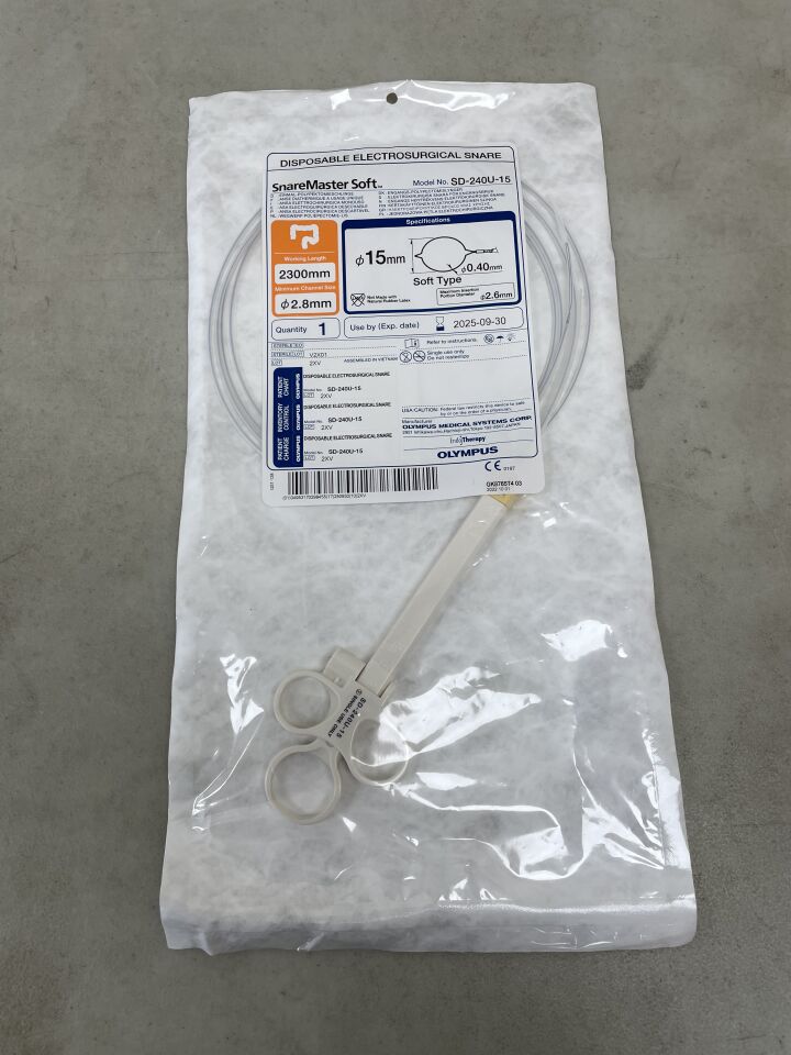 SD-240U-15 - OLYMPUS - SnareMaster 2.8mm x 230cm x 15mm, Soft Oval, (EA) - ( Expiry Date: 2025-09-30 )