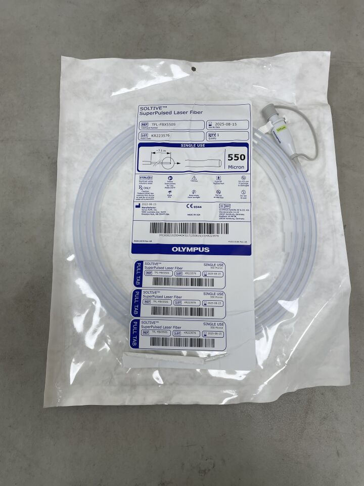 TFL-FBX550S - OLYMPUS - SOLTIVE Single-Use Surgical Laser Fiber, 550µm, (EA) - ( Expiry Date: 2025-09-20 )