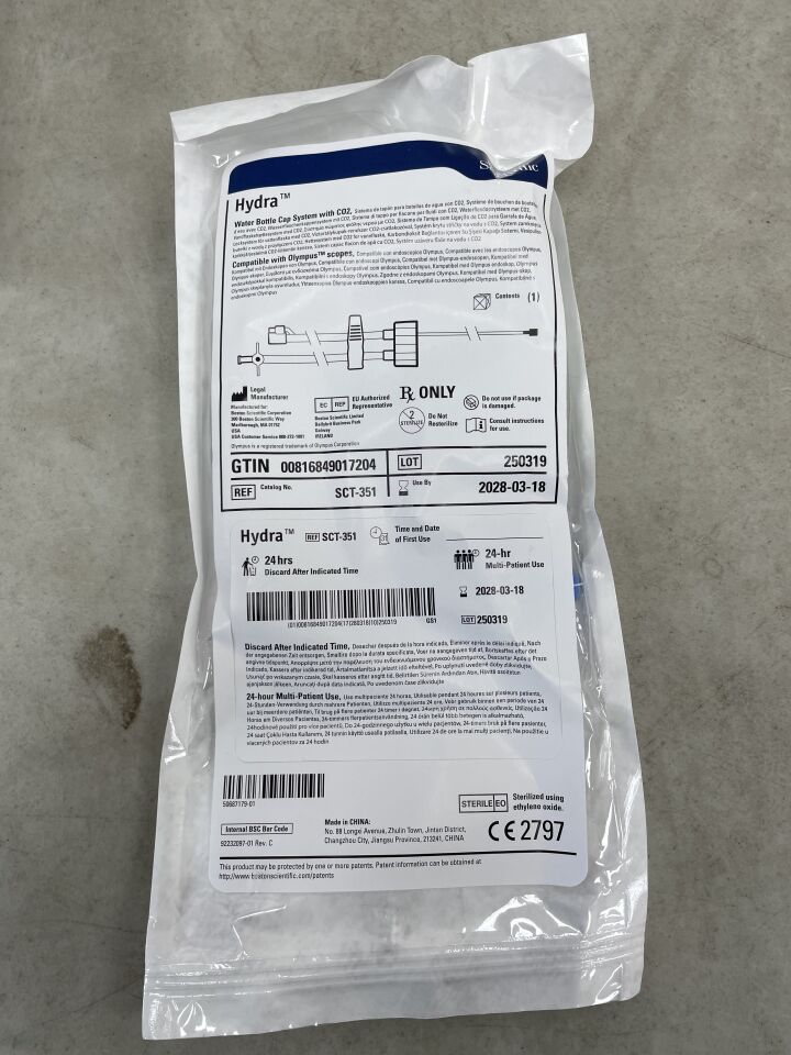 SCT-351 - BOSTON SCIENTIFIC - hydra water bottle cap system with co2, (EA) - ( Expiry Date: 2028-03-18 )
