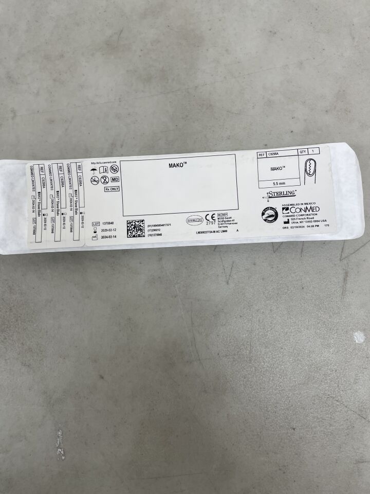 C9298A - CONMED - Mako Dual-Purpose Arthroscopy Blade, 5.5 mm dia. x 13 cm Working Length, (EA) - ( Expiry Date: 2029-02-12 )