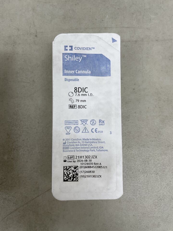 8DIC - COVIDIEN - Shiley Disposable Inner Cannula, Size 8, (EA) - ( Expiry Date: 2026-08-30 )