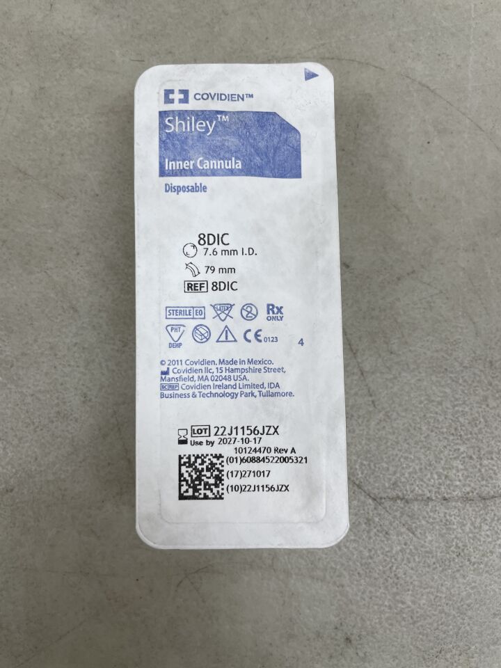 8DIC - COVIDIEN - Shiley Disposable Inner Cannula, Size 8, (EA) - ( Expiry Date: 2027-10-17 )