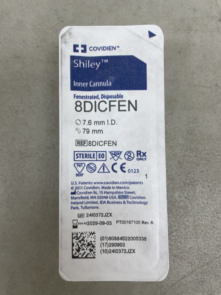 8DICFEN - COVIDIEN - Shiley Disposable Inner Cannula, Fenestrated 7.6mm, (EA) - ( Expiry Date: 2029-09-03 )