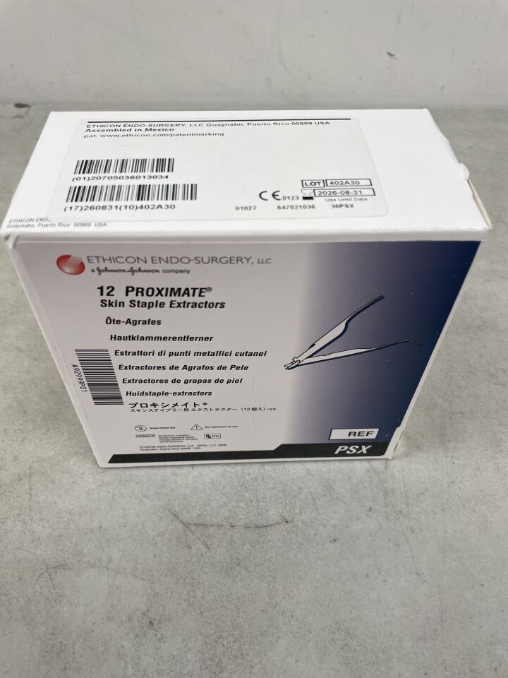 PSX - ETHICON - Proximate Skin Staple Extractors, (BX/12) - ( Expiry Date: 2026-08-31 )