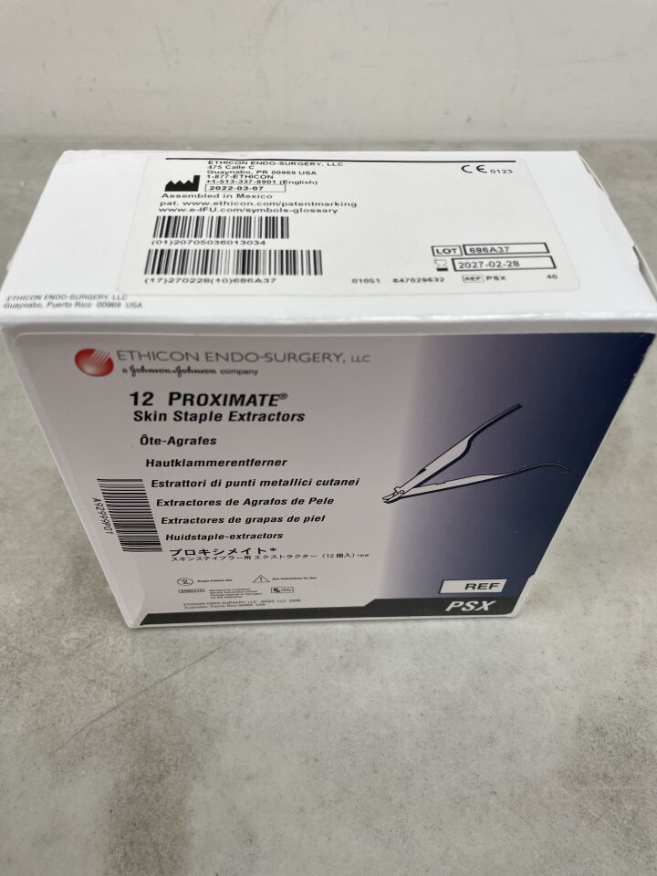 PSX - ETHICON - Proximate Skin Staple Extractors, (BX/12) - ( Expiry Date: 2027-02-28 )