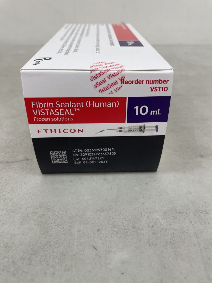 VST10 - ETHICON - Fibrin Sealant (Human) Vista Seal Frozen Solutions 10mL (PRODUCT NOT FROZEN), (BX/1) - ( Expiry Date: 2026-10-01 )