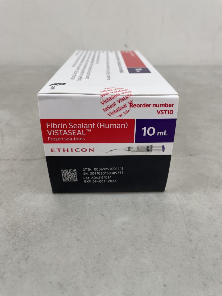 VST10 - ETHICON - Fibrin Sealant (Human) Vista Seal Frozen Solutions 10mL (PRODUCT NOT FROZEN), (BX/1) - ( Expiry Date: 2026-10-09 )
