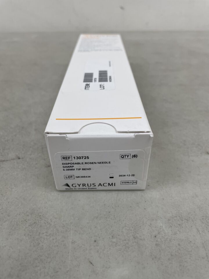 130725 - GYRUS ACMI - Richards Rosen Sharp Needle, 6.35 mm, Bend Tip, (BX/6) - ( Expiry Date: 2034-12-23 )