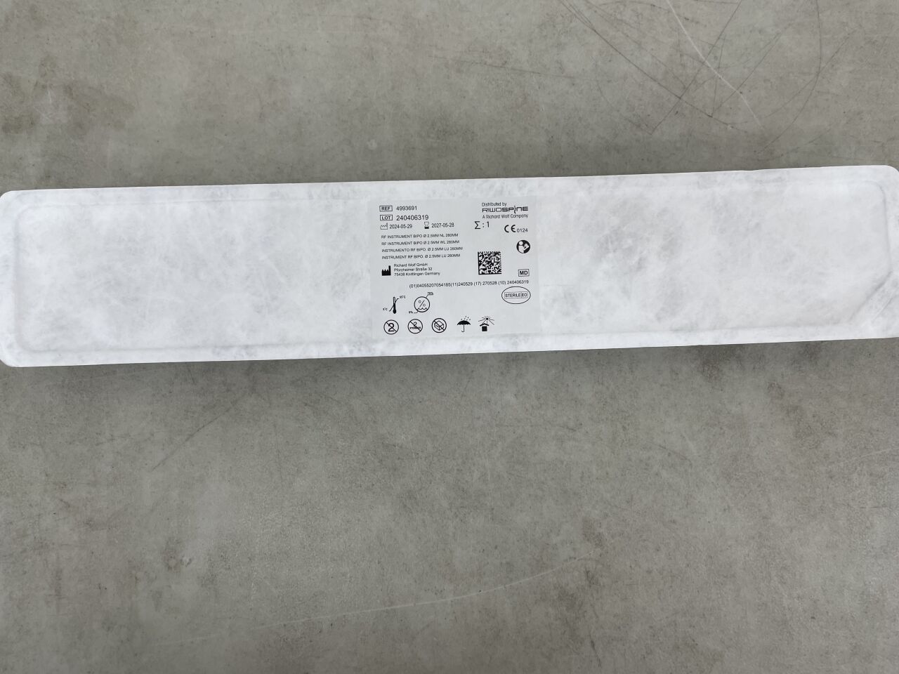 4993691 - RICHARD WOLF - RF Biopsy Instrument, 2.5 x 280mm, (EA) - ( Expiry Date: 2027-05-28 )