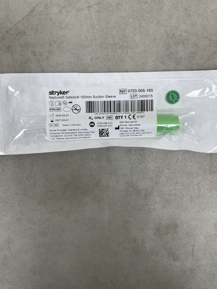 0703-005-165 - STRYKER - Neptune Suction Sleeve 165mm, (EA) - ( Expiry Date: 2027-03-01 )